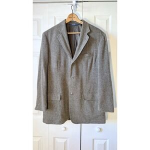 Polo Ralph Lauren Vintage Wool Herringbone Sport Coat 3 Button Lined 40R